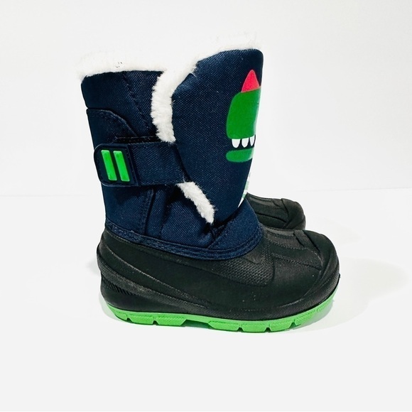 NWOT MORENDL Toddler Dinosaur Insulated Waterproof Insulated AntiSlip Snow Boots - Picture 3 of 10